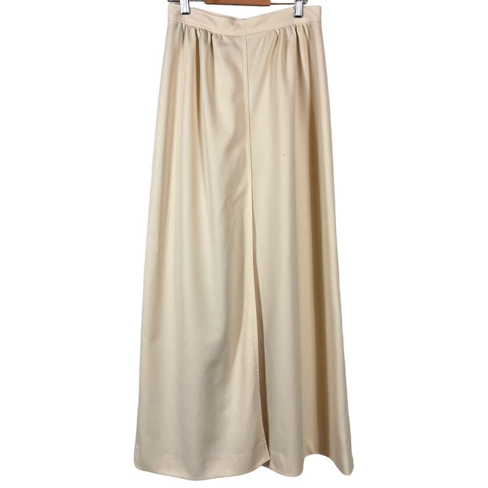 Givenchy Sport Pleated Cream Maxi Skirt